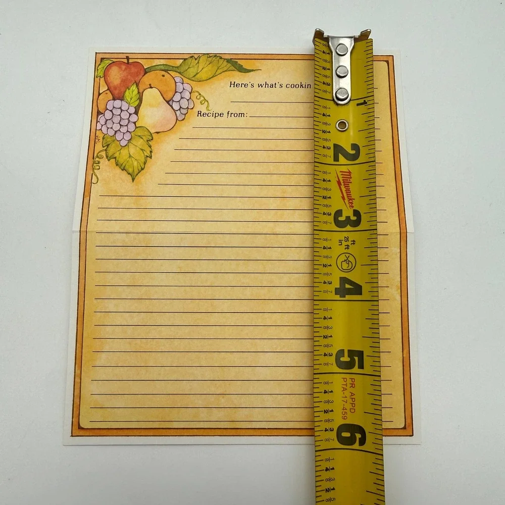 Vintage 1979 Kitchen Fare Recipe Box Set Current Inc Brown Harvest Fruit Cards